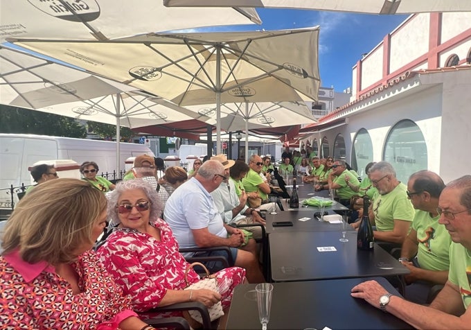 Los agraciados han vuelto a reunirse este mediodía para celebrar juntos el premio