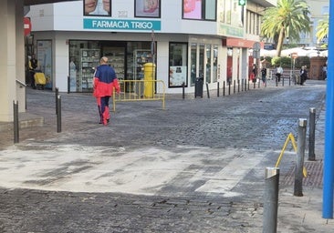 Zona afectada junto a la calle Real