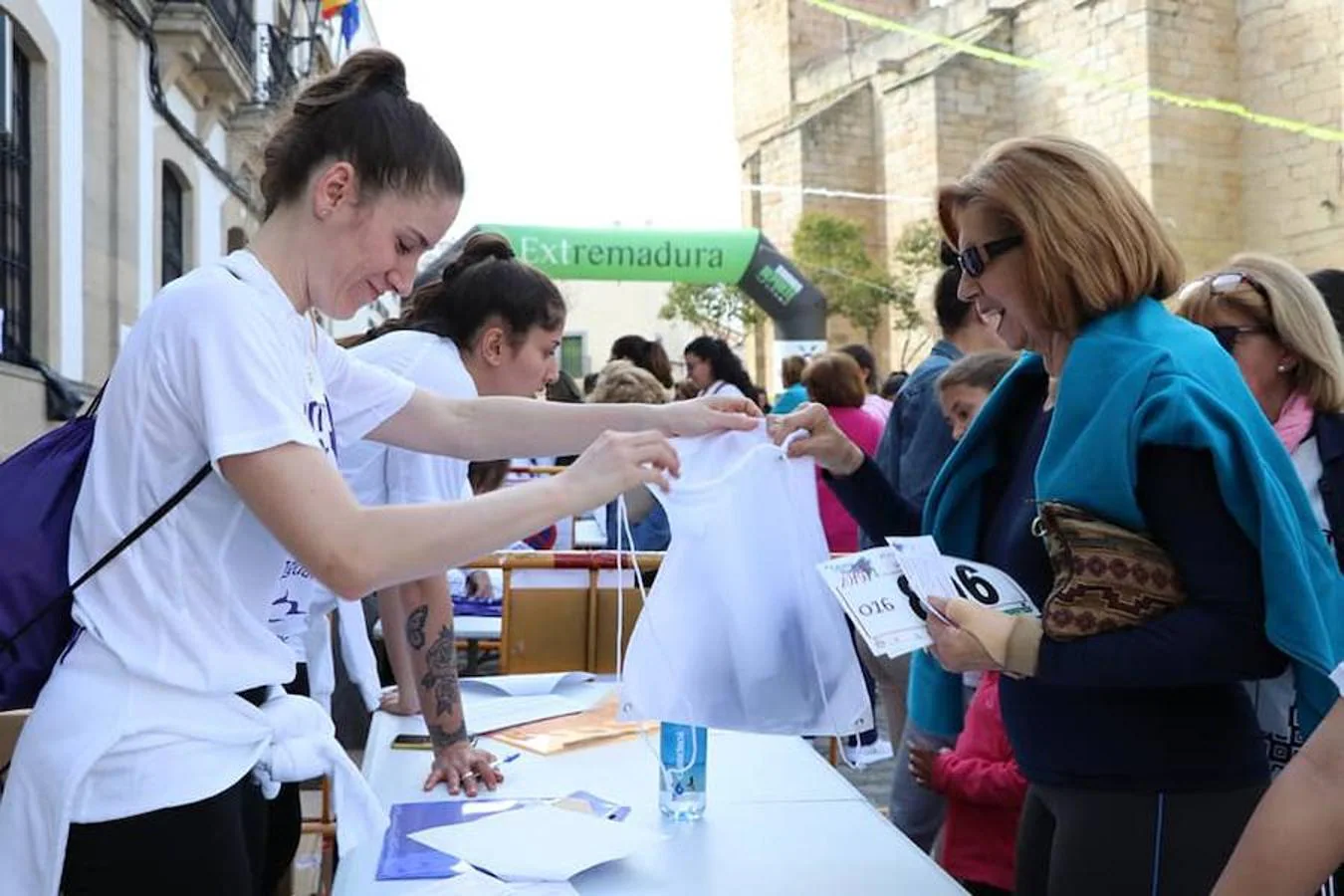 Recogida de camisetas