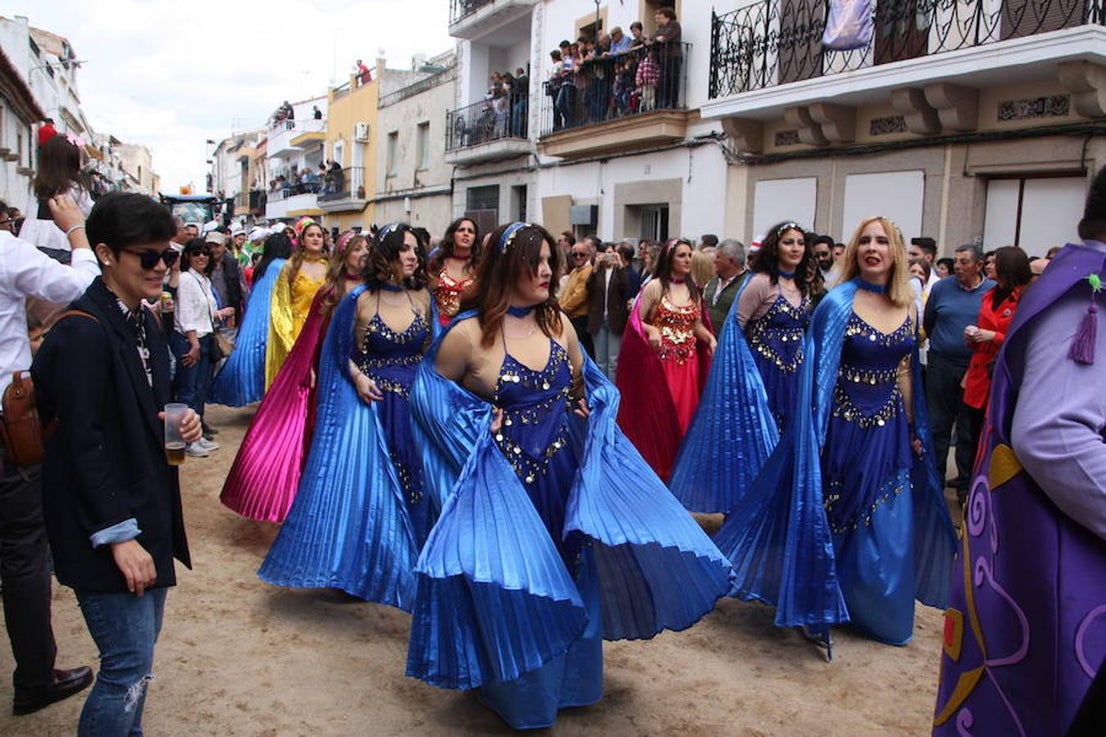 El pasado 22 de abril Arroyo de la Luz volvió a vibrar con el galopar de los caballos que recorrieron la Corredera, ocupada por unas 15.000 personas. En la fiesta participaron 160 jinetes y 4 carrozas, con unos 450 participantes. 