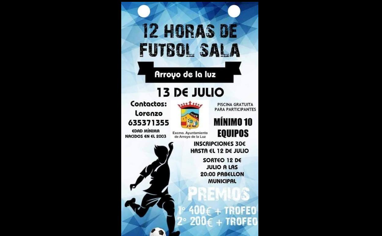 12 Horas de Fútbol Sala en Arroyo de la Luz