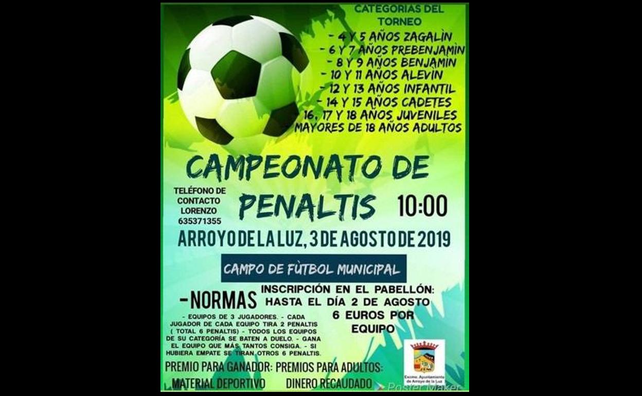 Inscripciones abiertas para el Campeonato de Penaltis