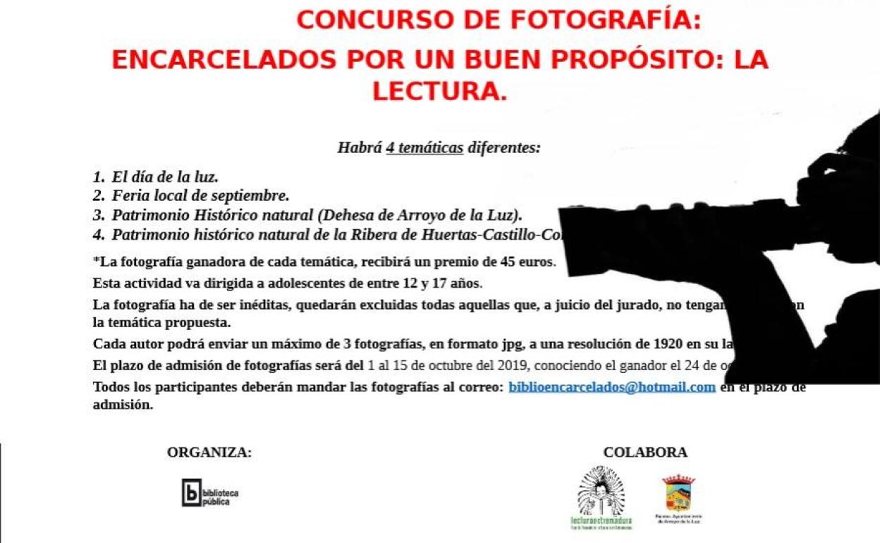 Último día para participar en el concurso fotográfico 'Encarcelados por una buena causa, la lectura'