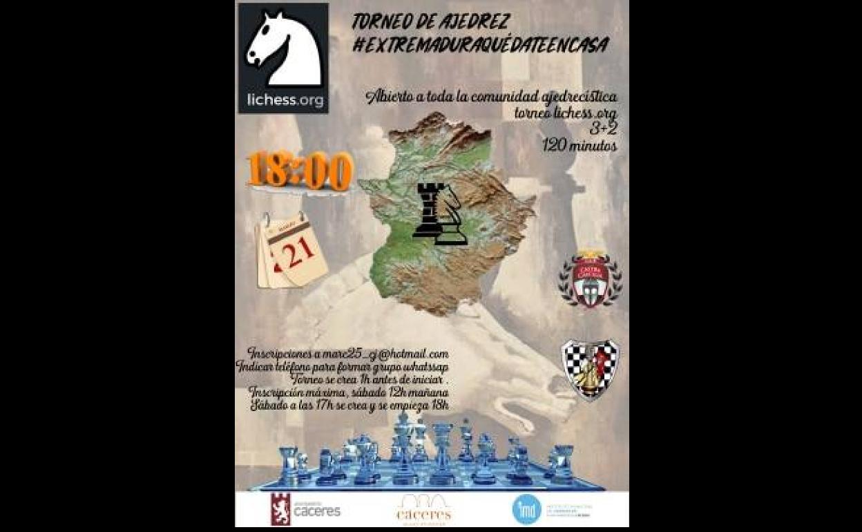Torneo de ajedrez #ExtremaduraQuédateenCasa
