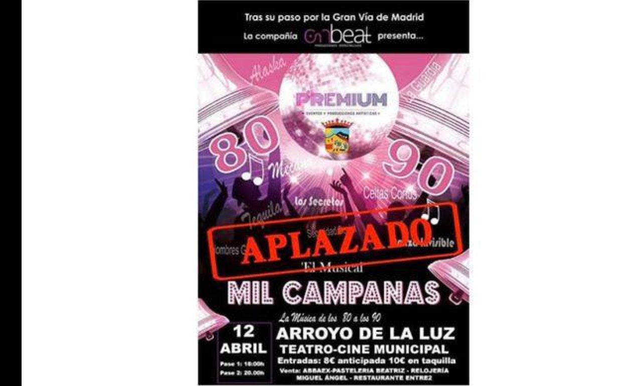 Aplazado el musical Mil Campanas