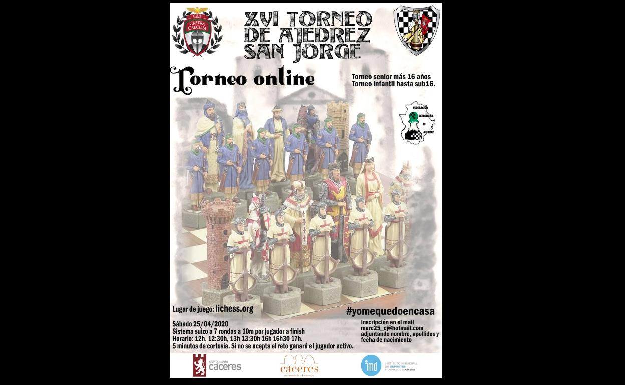 El ECJ de Arroyo de la Luz invita a participar en un nuevo torneo de ajedrez online