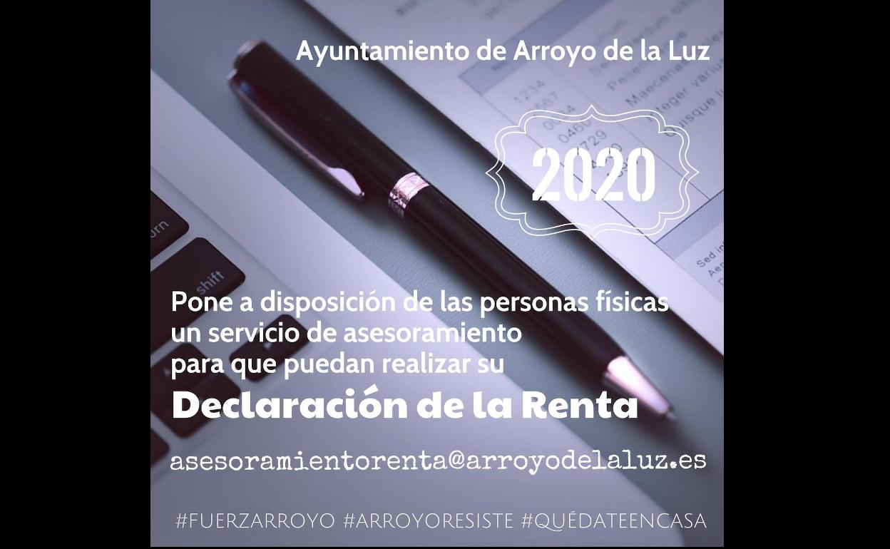 El Ayuntamiento de Arroyo de la Luz crea un servicio de asesoramiento para la declaración de la renta