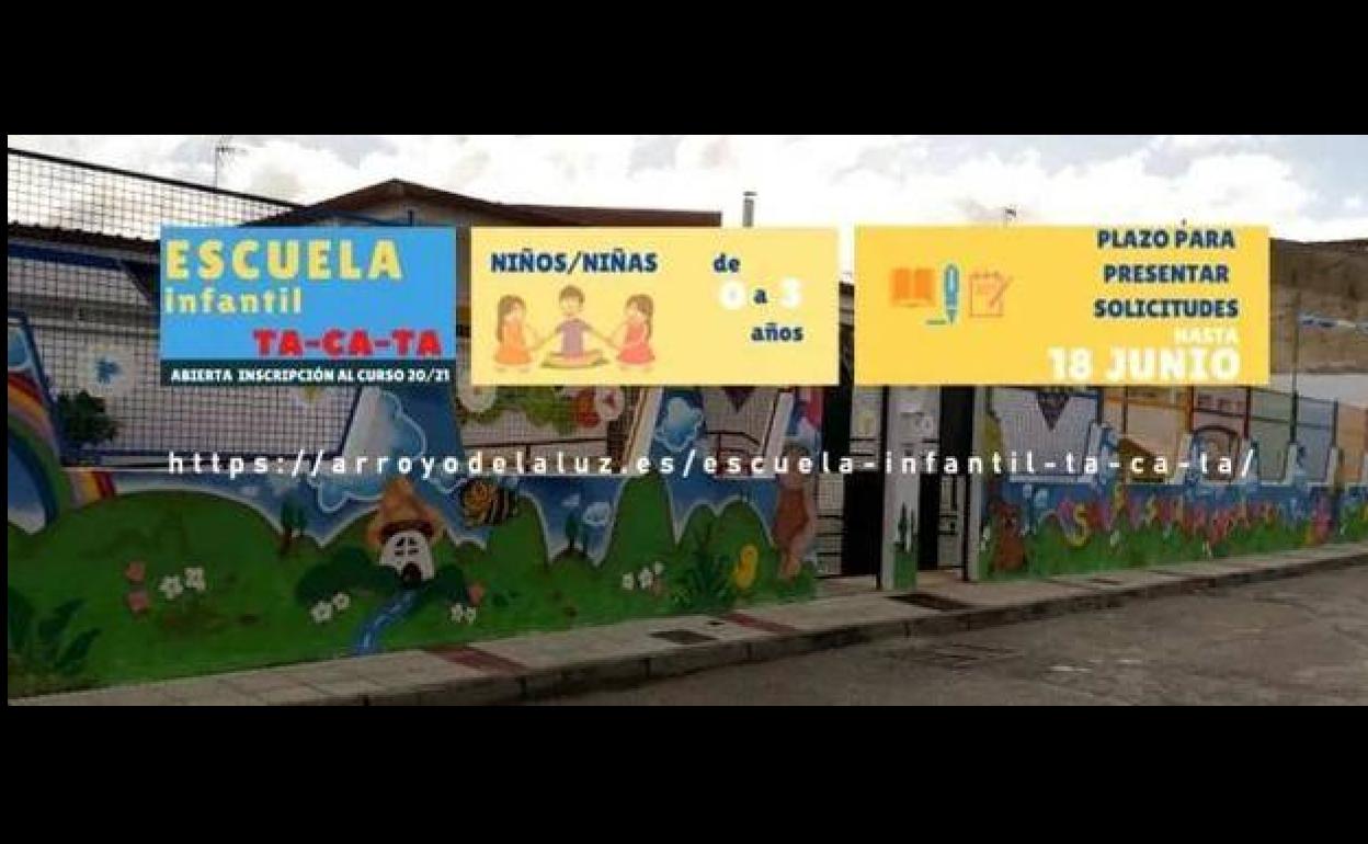 Hoy finaliza el plazo de inscripción para la Escuela Infantil Ta-Ca-Tá