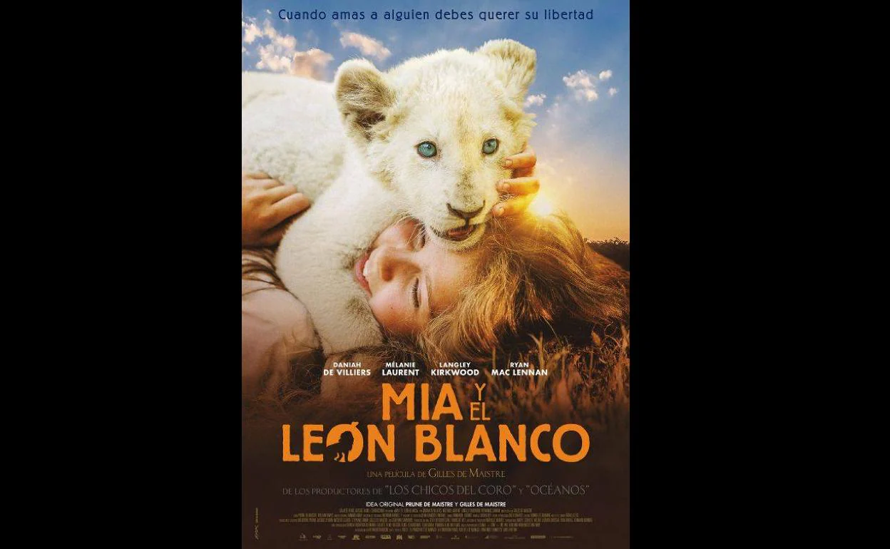 La película para el próximo domingo es 'Mía y el león blanco' 