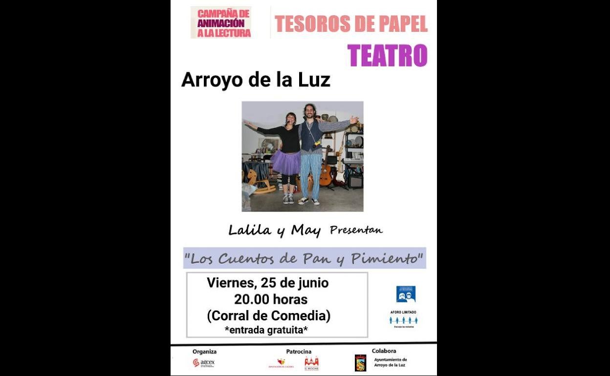 'Los cuentos de Pan y Pimiento' llegan al Corral de Comedias de Arroyo de la Luz