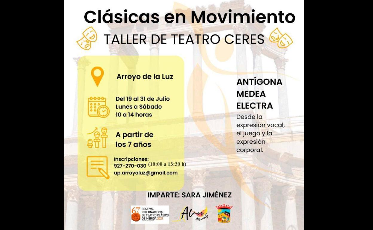 El Corral de Comedias acogerá el taller de teatro Ceres