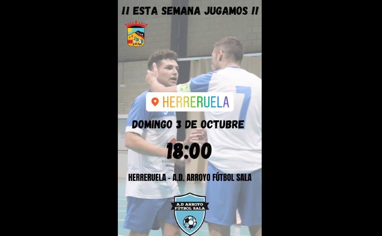 El A.D. Arroyo Fútbol Sala se desplazará a Herreruela el próximo domingo
