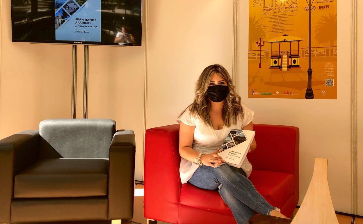 Cortés, en la presentación del libro en la Feria del Libro de Cáceres. 