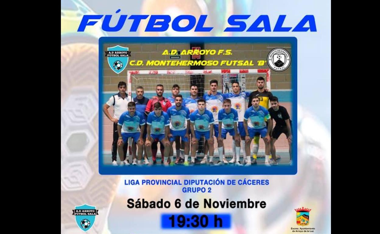 El Arroyo FS recibe en casa al CD Montehermoso Futsal 'B'