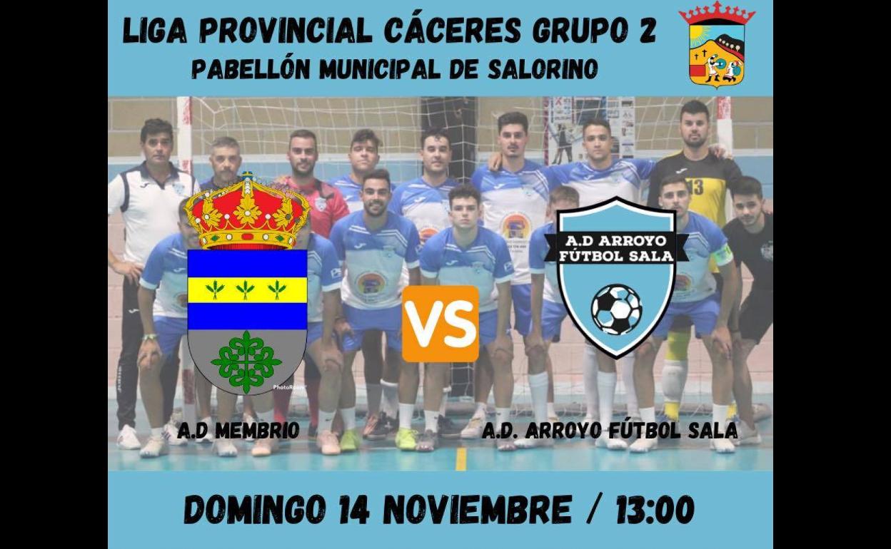 El Arroyo FS jugará hoy en Salorino