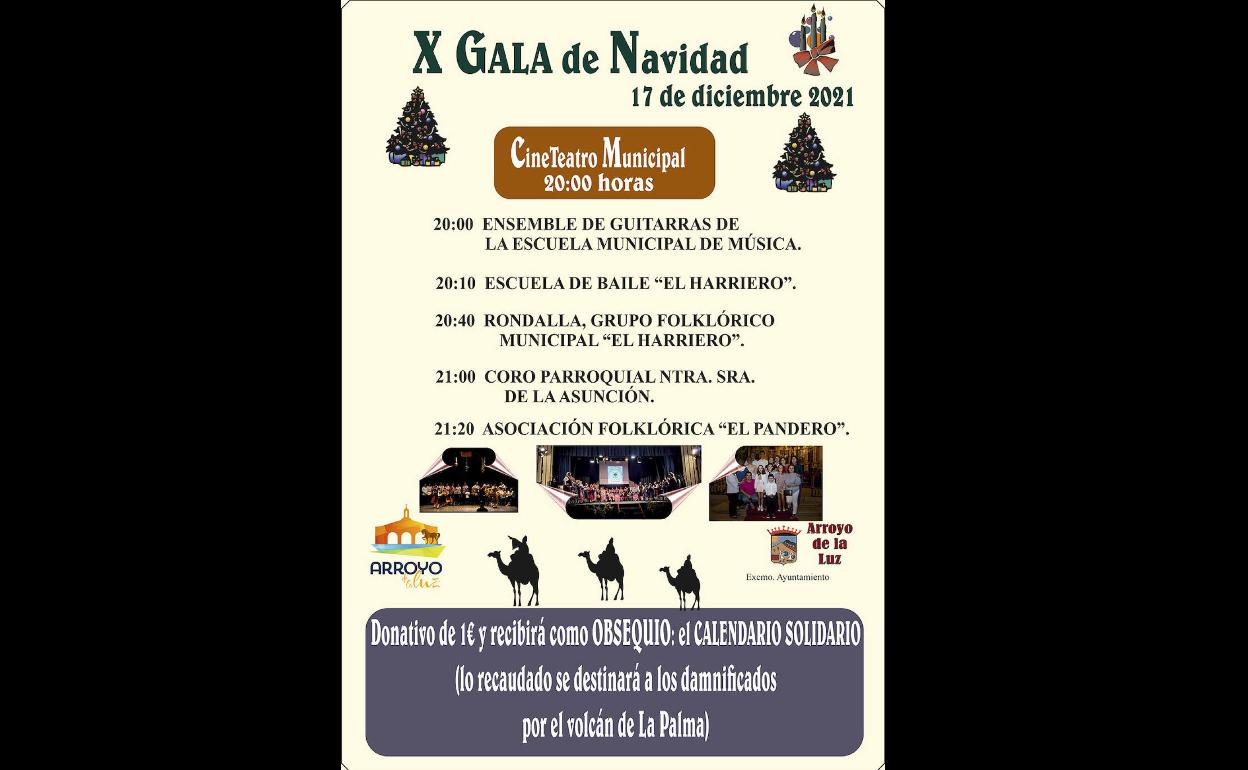 Arroyo de la Luz celebra la X Gala de Navidad