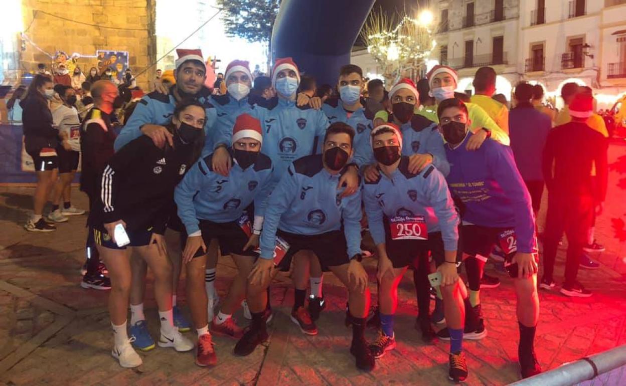 El Arroyo FS durante su participación en la San Silvestre de Arroyo de la Luz. 