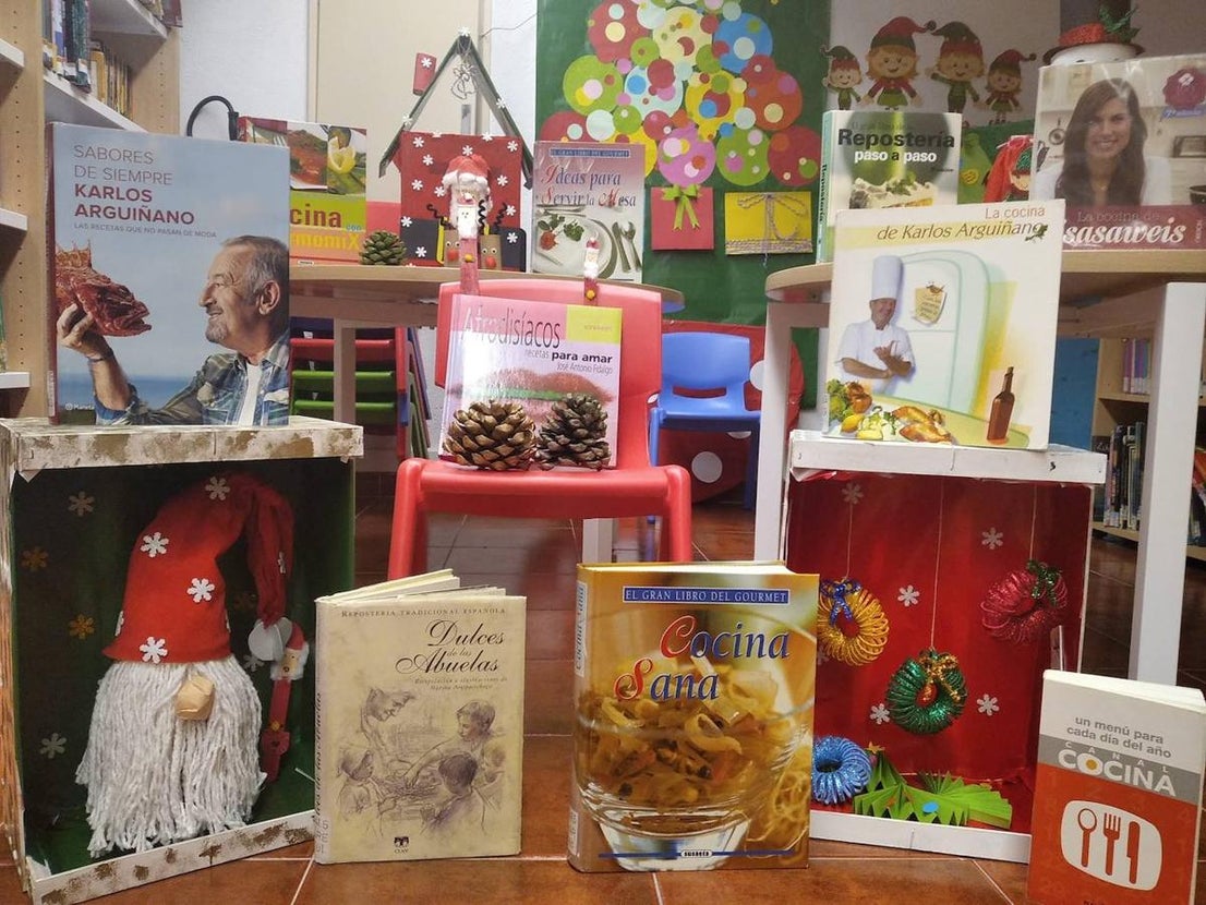 Rincón navideño de la Biblioteca. 