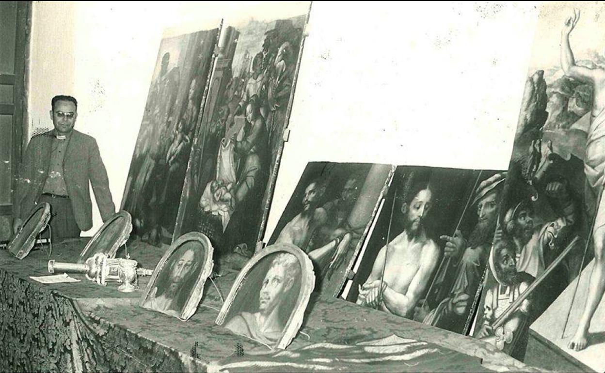 Iglesia, retablo y restauración