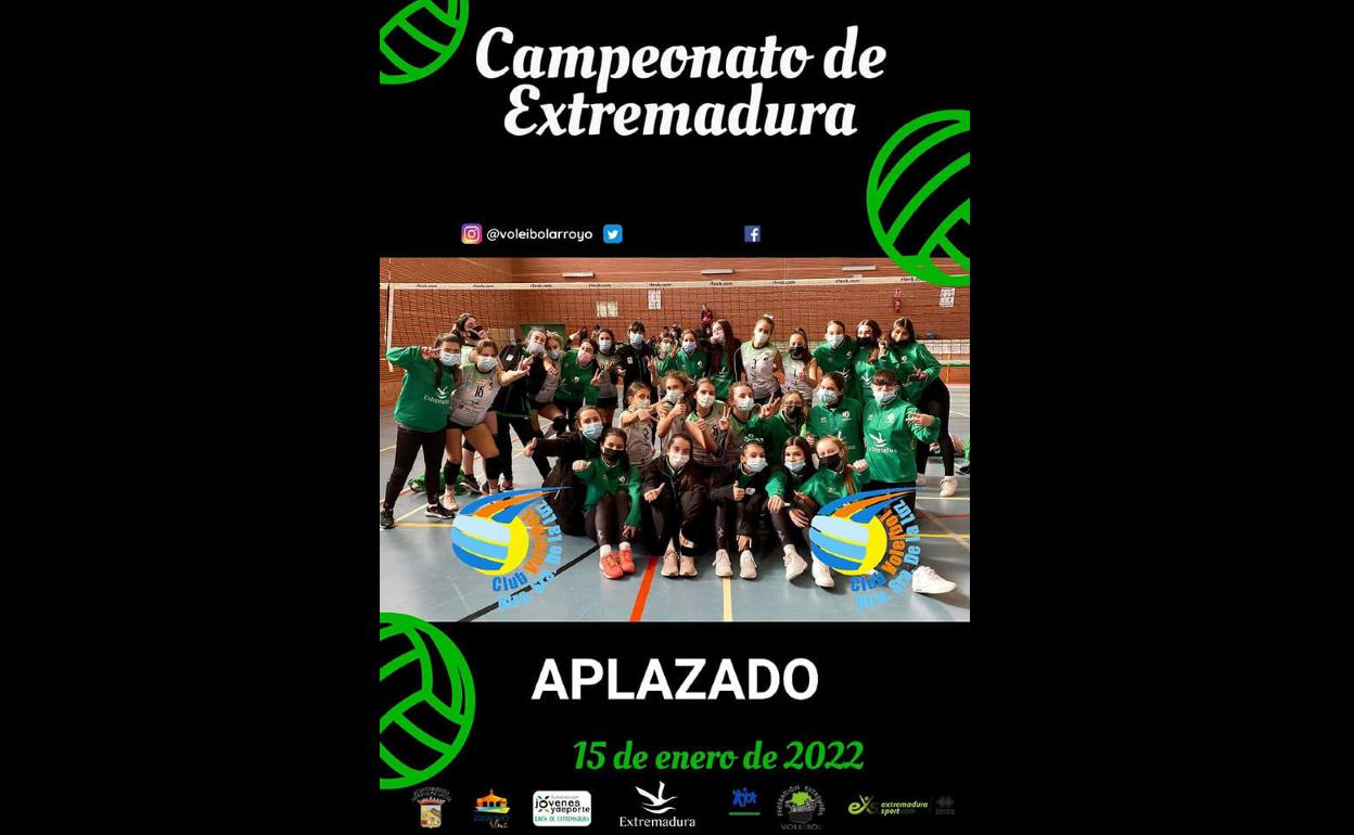 El club de voleibol arroyano suspende el partido de las cadetes por positivos entre las jugadoras
