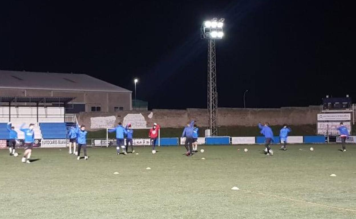 Sesión de entrenamiento del Arroyo CP. 