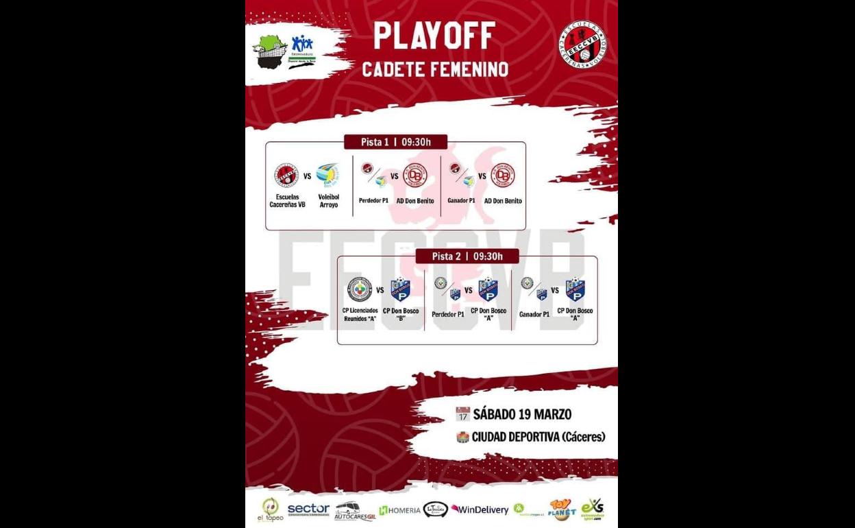 El Cadete Blanco enfrenta los playoff para lograr el acceso a la Fase Final del Campeonato de Extremadura