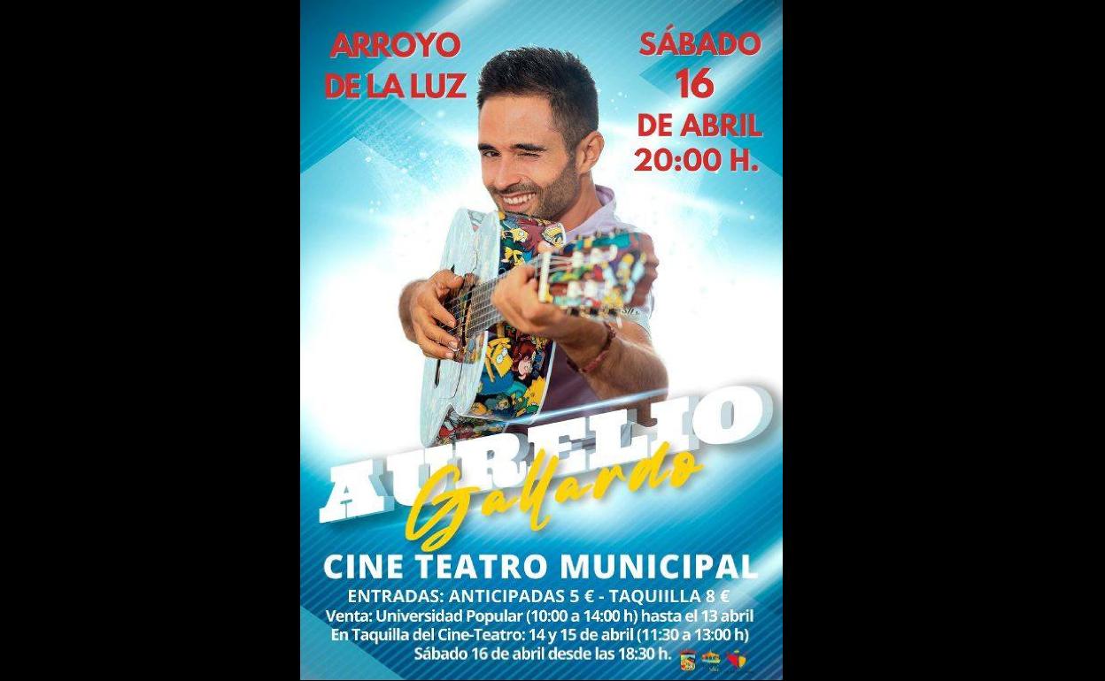 Aurelio Gallardo llega a Arroyo de la Luz con su 'Juerga rumbera'