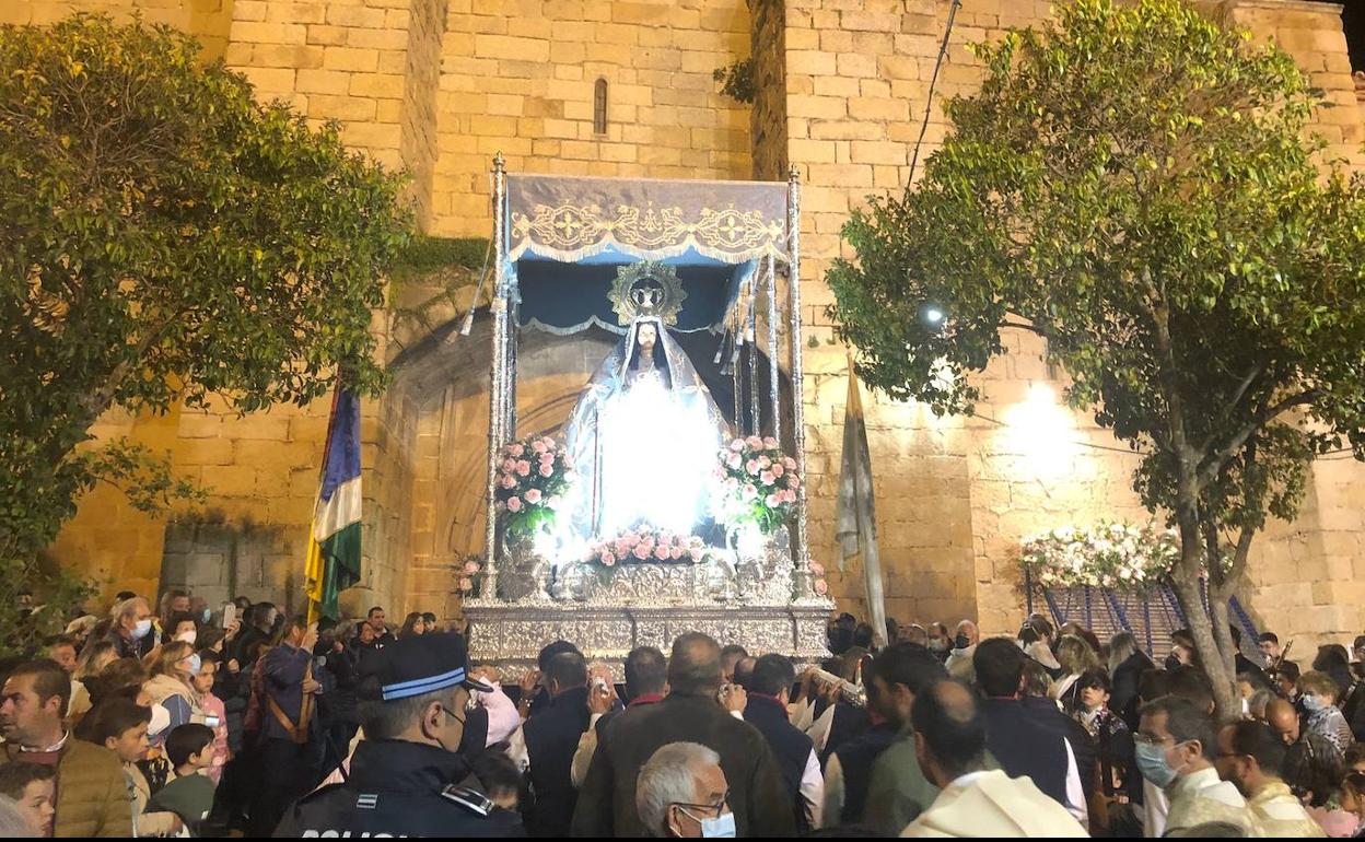 Llegada de la Virgen de la Luz a la iglesia Ntra. Sra. de la Asunción. 