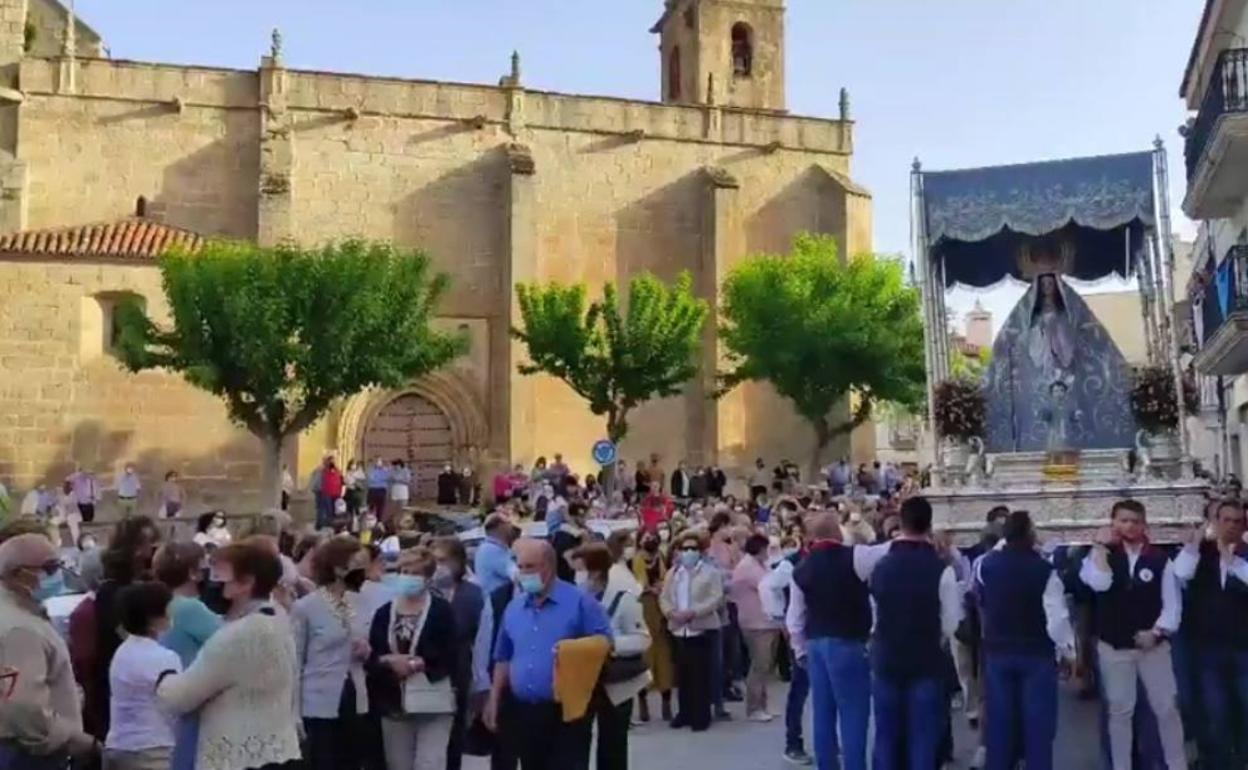 Arroyo llenó La Corredera para despedir a la Virgen