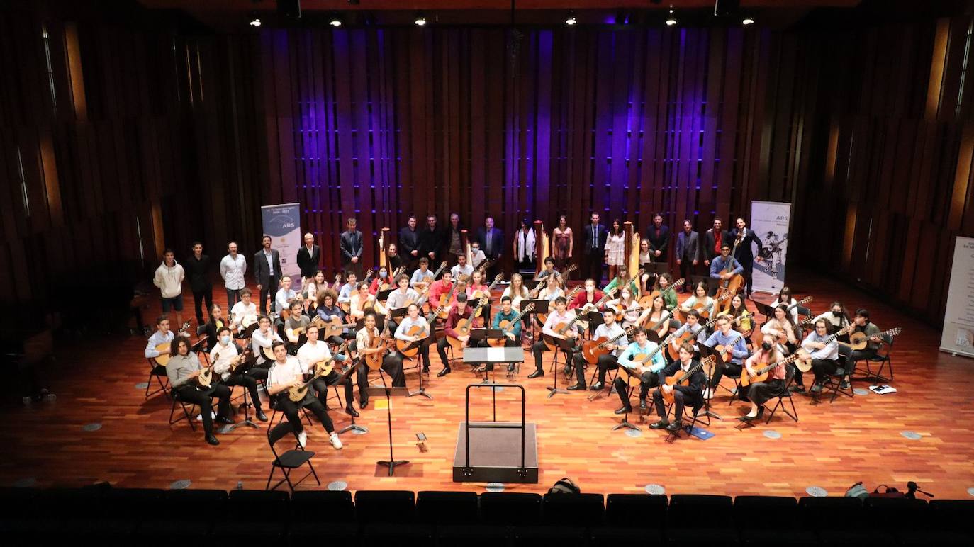 Grupo del Conservatorio de Música de 'Hermanos Berzosa', de Cáceres. 