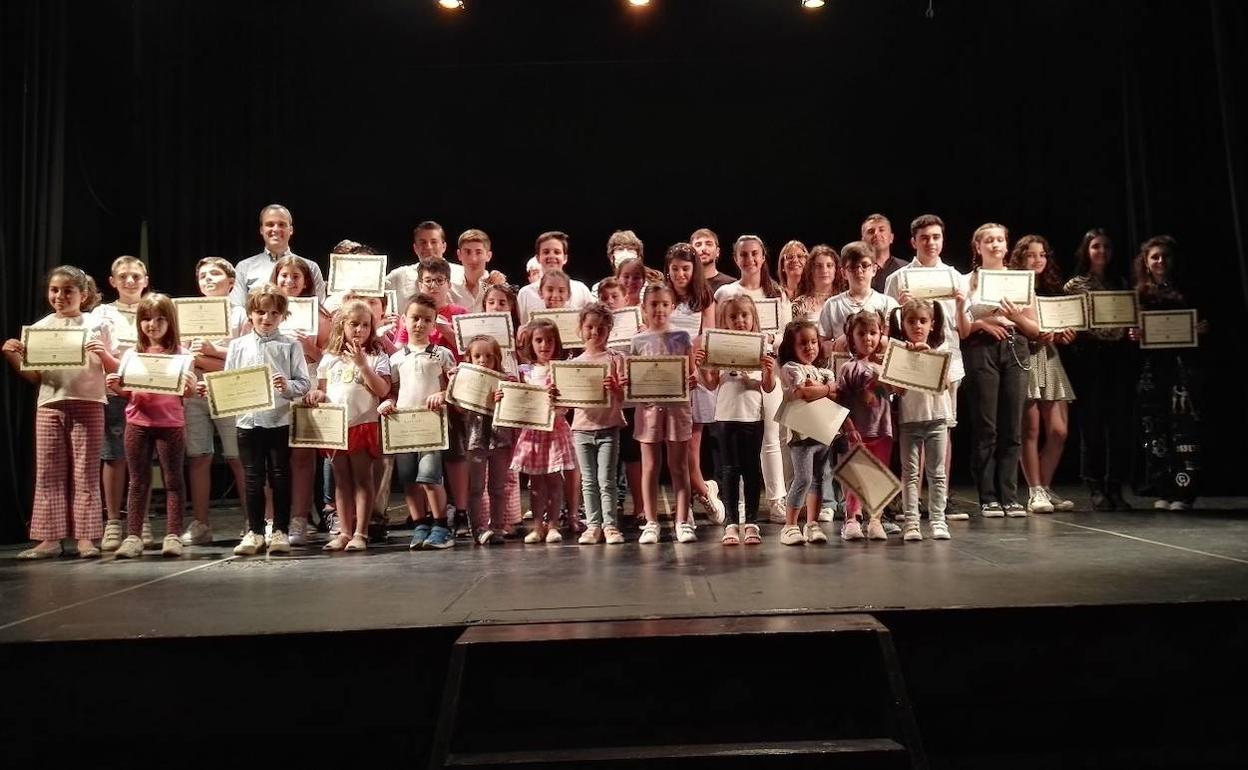 Entrega de diplomas del Aula Municipal de Música. 