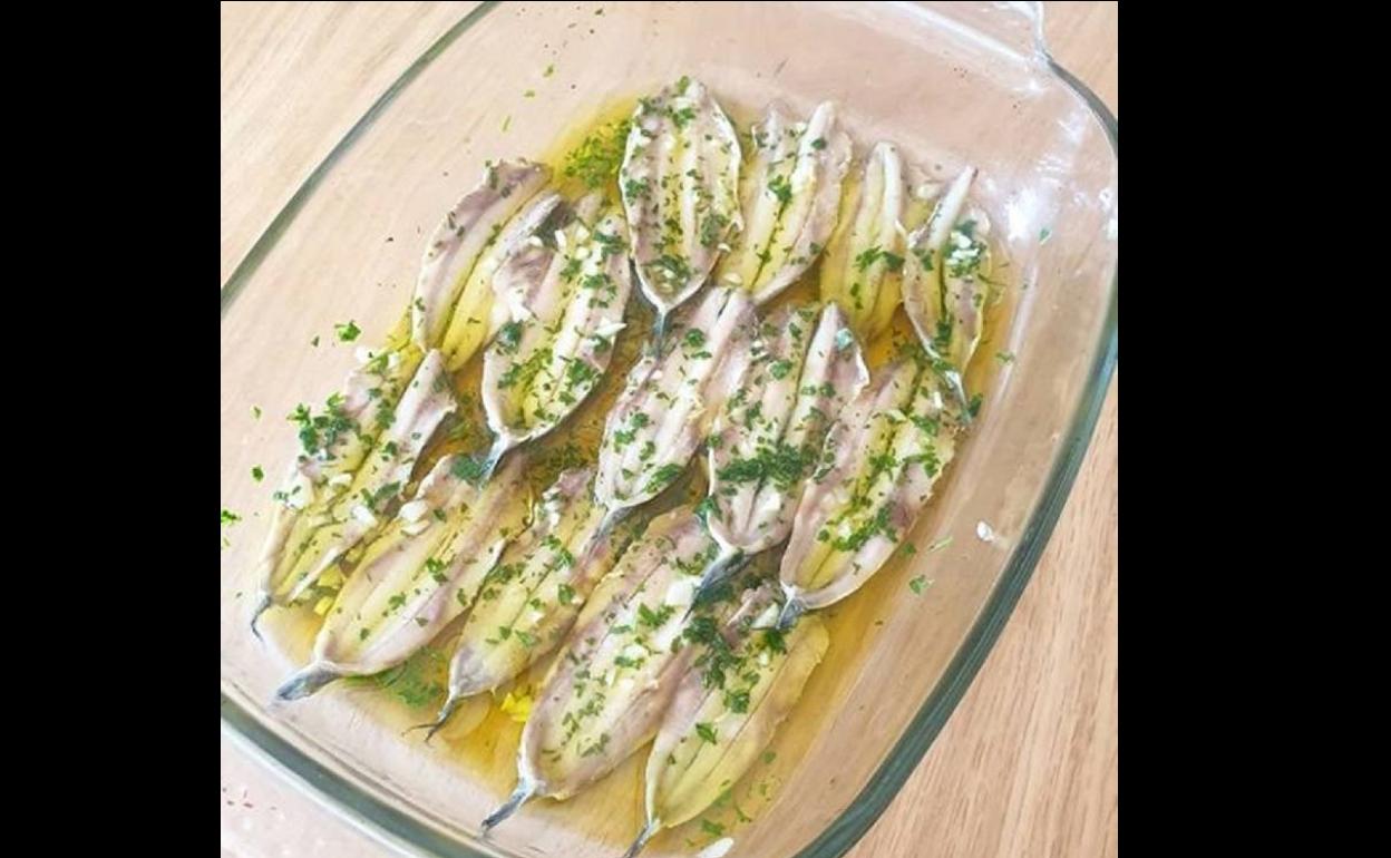 Boquerones en vinagre. 