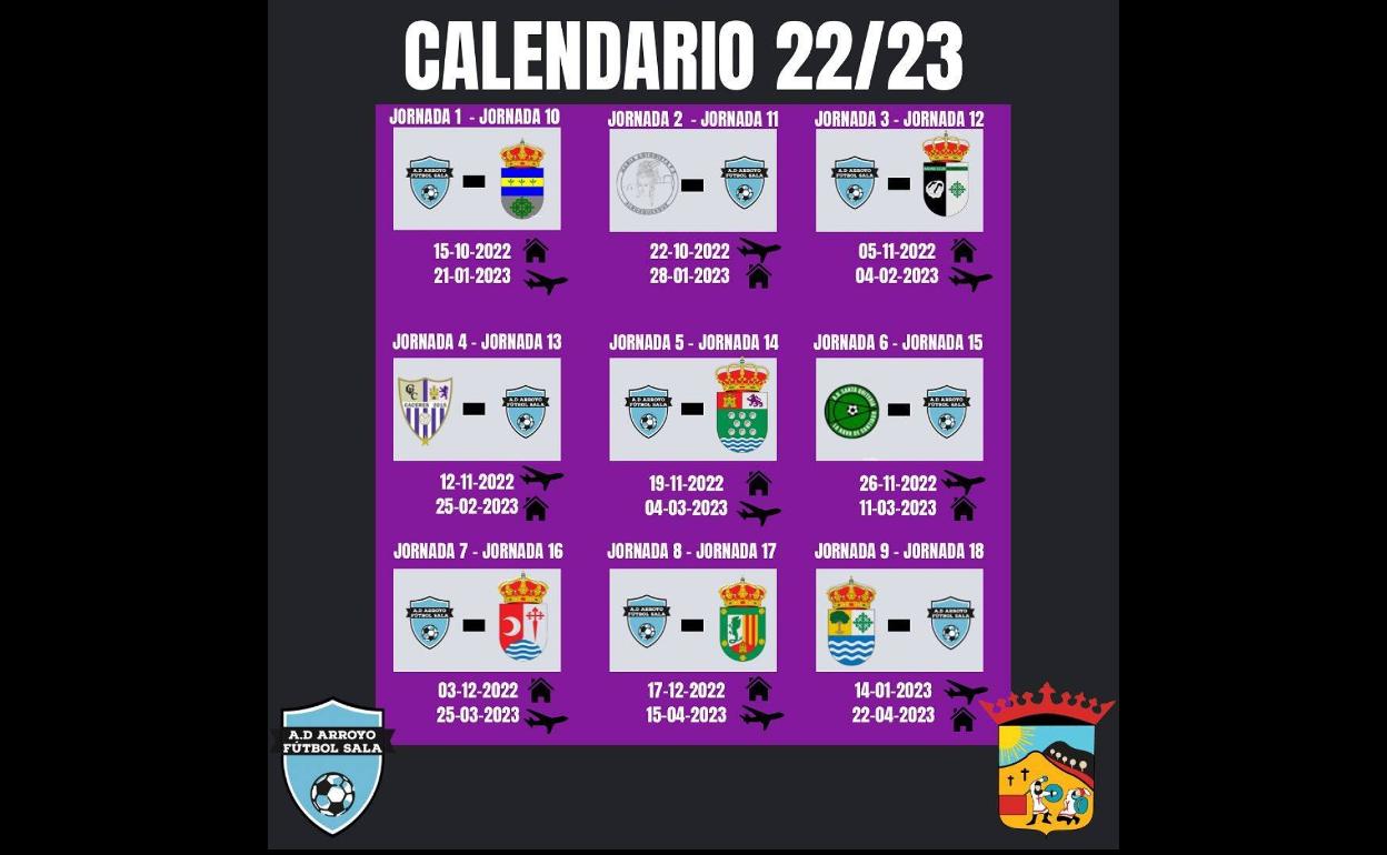 El Arroyo FS presenta su calendario de juego