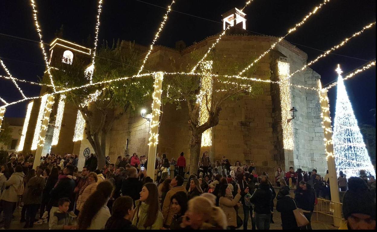 Inauguración del encendido navideño. 