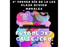 El Torneo de Fútbol Sala 3x3 Callejero Día de la Luz tendrá categoría femenina