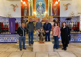 Recibimiento de la imagen en la ermita de Ntra. Sra. de la Luz.