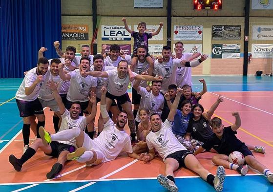 El Arroyo FS celebrando su triunfo.