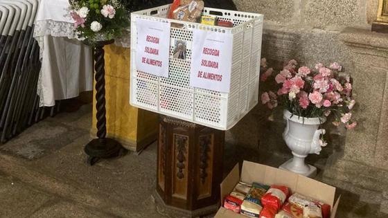 La Cofradía de la Virgen de la Luz recoge unos 150 kilos de alimentos
