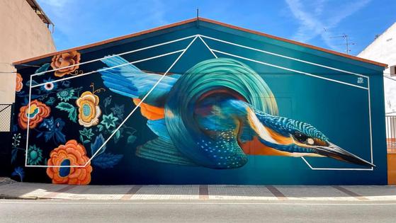 El mural del martín pescador ha entrado entre los 25 mejores del mundo del mes de mayo