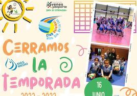 El club de voleibol se despide con una jornada de entrenamiento