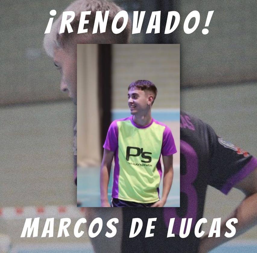Marcos De Lucas, primer jugador del club de fútbol sala renovado