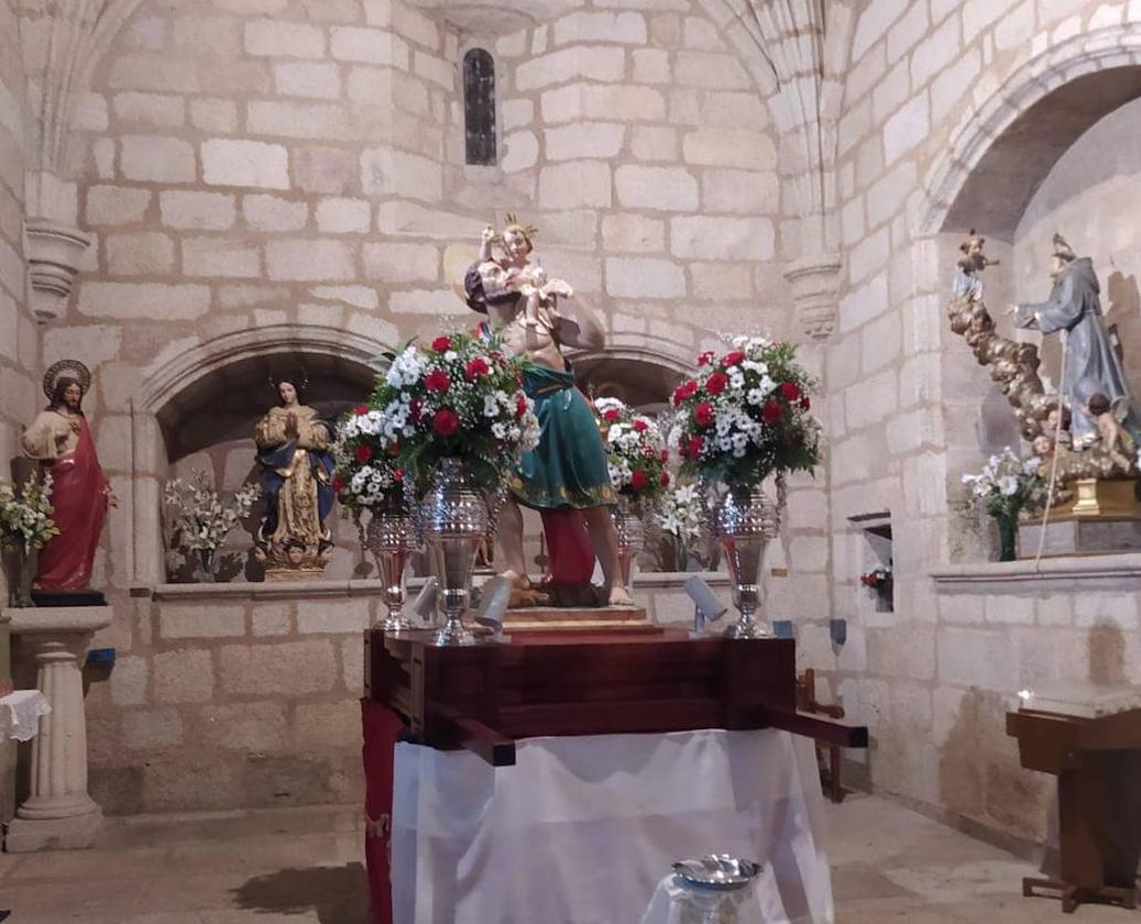 San Cristóbal en la iglesia de la Asunción. Imagen de archivo.