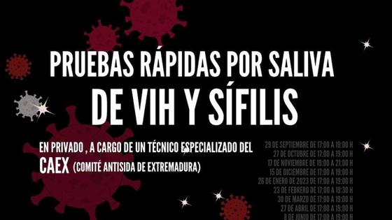 Nueva jornada de pruebas rápidas de VIH y sífilis en el ECJ de Arroyo de la Luz