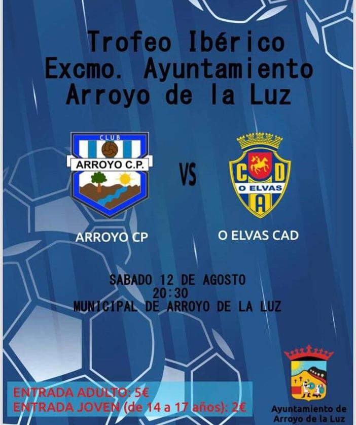 El Arroyo CP recibe al O Elvas Cad para el Trofeo Ibérico Ayuntamiento Arroyo de la Luz