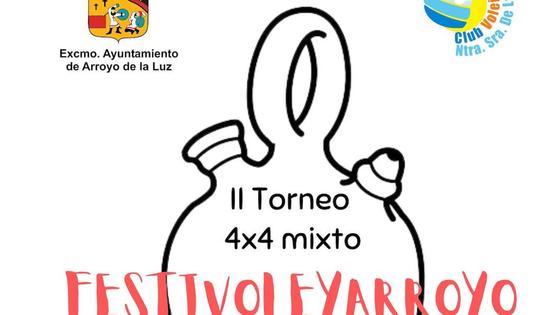 Últimos días para inscribirse en el Torneo Mixto 4x4 Festivoleyarroyo