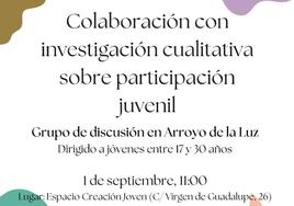 Grupo de discusión para la investigación cualitativa sobre participación juvenil en el ECJ