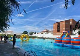 Fotografía de archivo de los juegos de agua del año pasado.