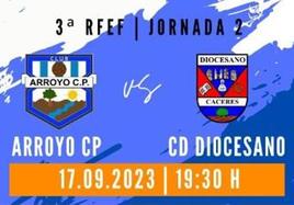 El Arroyo recibe al Diocesano para la segunda jornada de liga