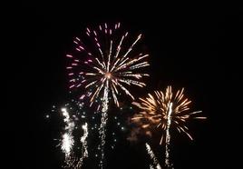 Fuegos artificiales fin de feria.