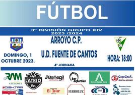 El Arroyo CP recibe en casa a la UD Fuente de Cantos